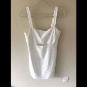 White/Ivory peekaboo dress - M